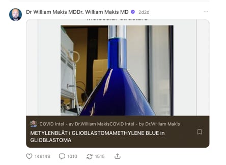 metylenblått och cancer forskning